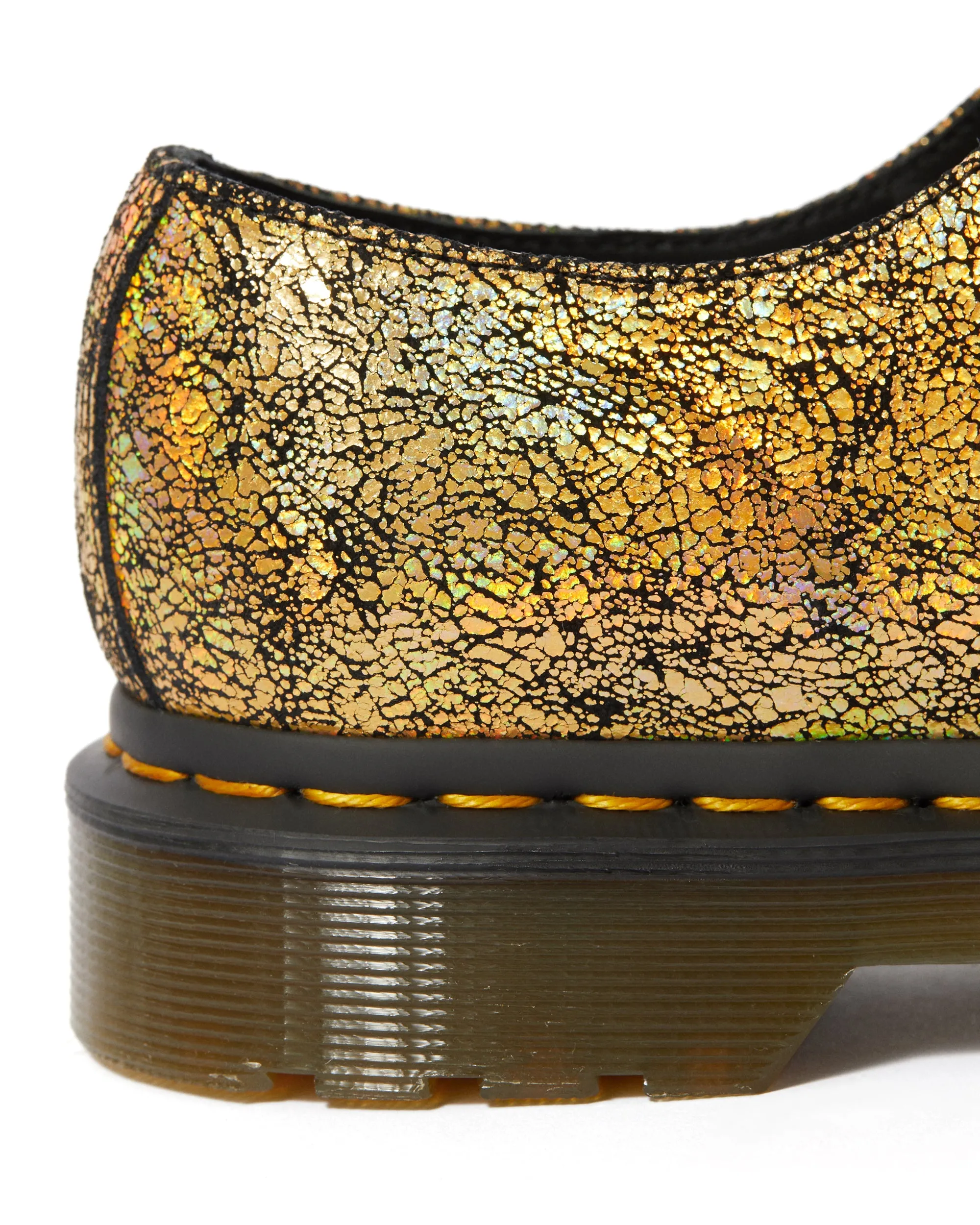 1461 Gold Iridescent Crackle Oxford Shoes