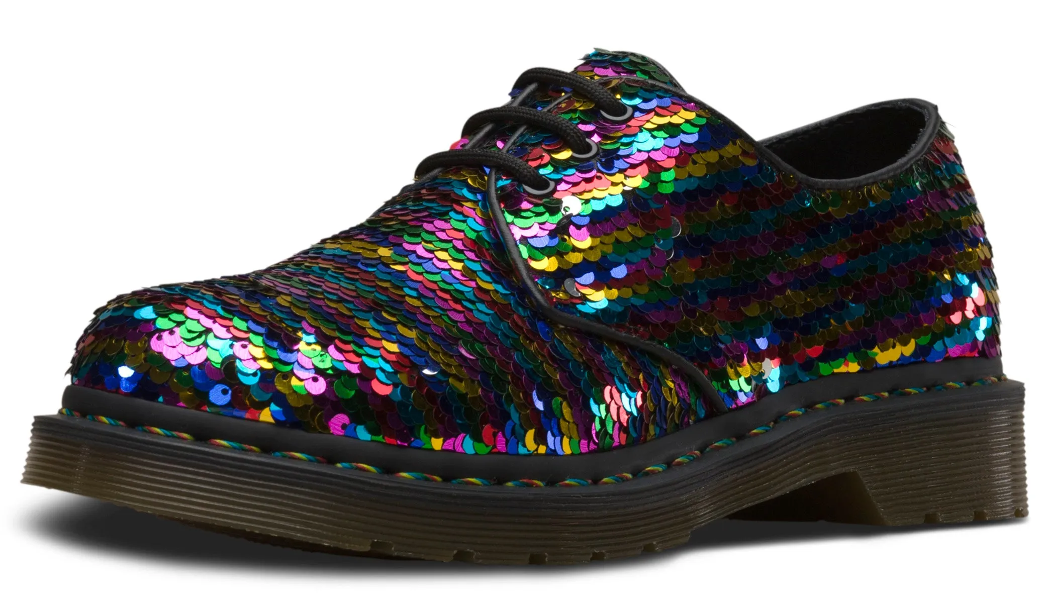 1461 Pascal Rainbow Sequin Oxford