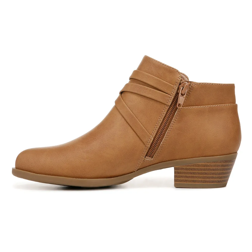 Amara Zippered Round Toe Ankle Booties