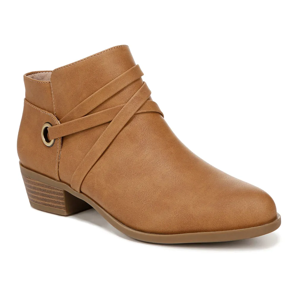 Amara Zippered Round Toe Ankle Booties