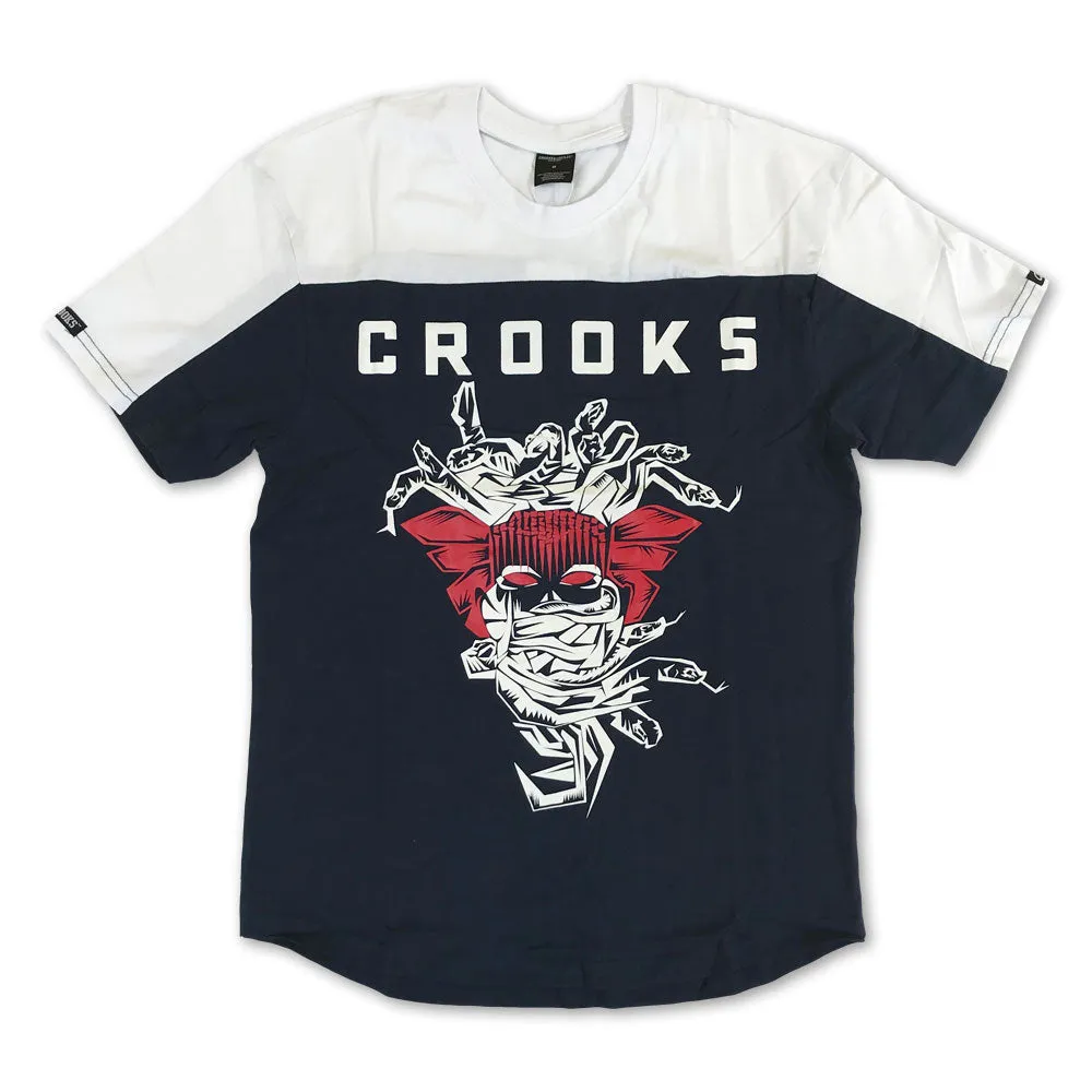 Crooks & Castles Medusa Tribal Jersey T-shirt Blue