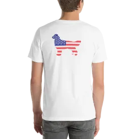 Dog Bless America Short-Sleeve Unisex T-Shirt