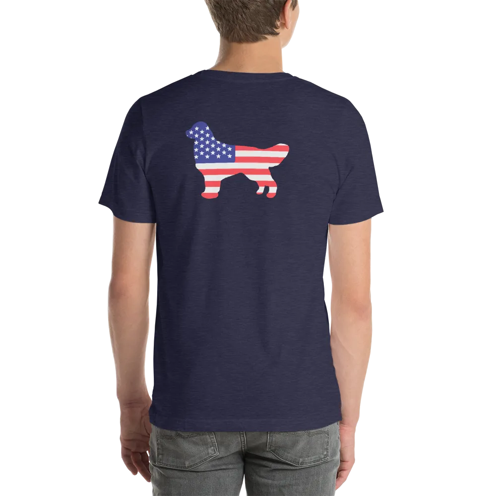 Dog Bless America Short-Sleeve Unisex T-Shirt