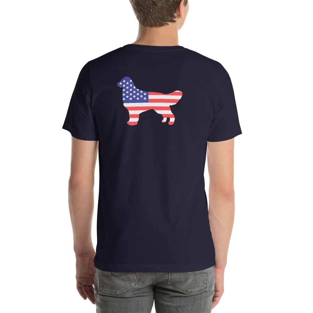 Dog Bless America Short-Sleeve Unisex T-Shirt