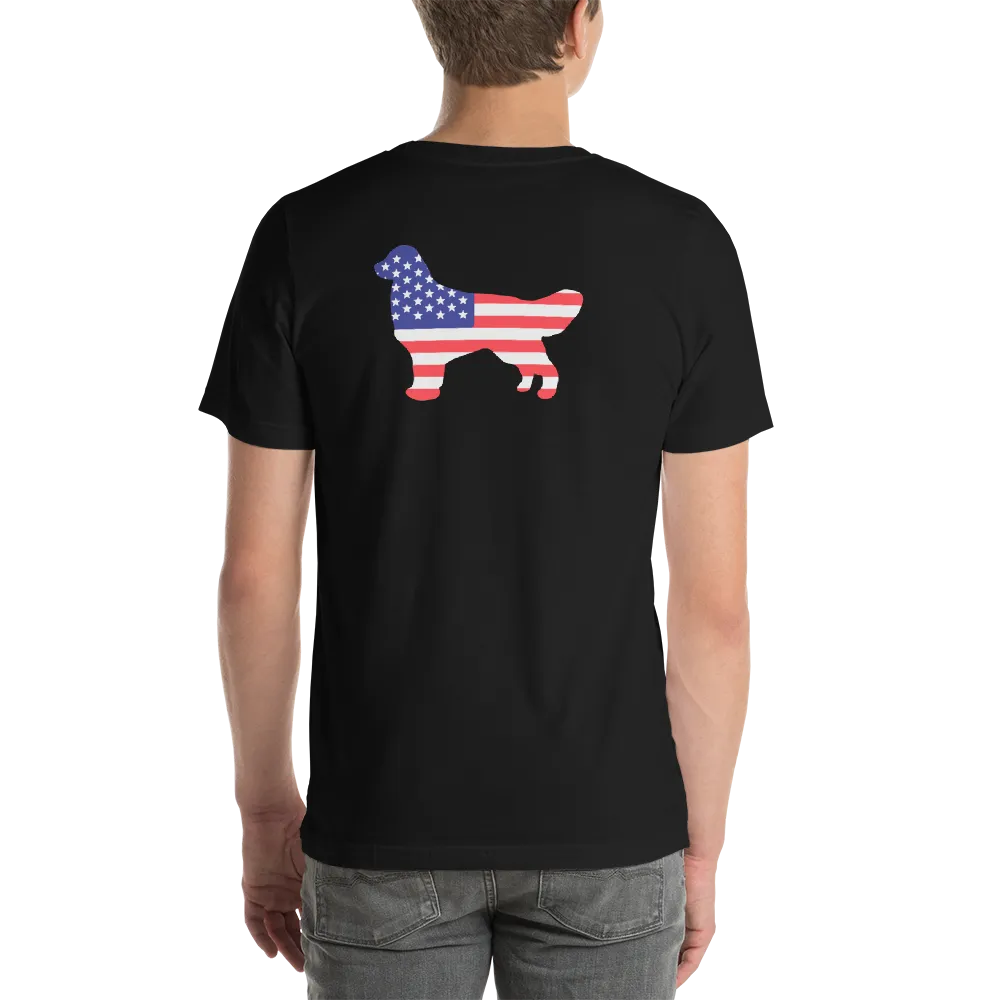 Dog Bless America Short-Sleeve Unisex T-Shirt