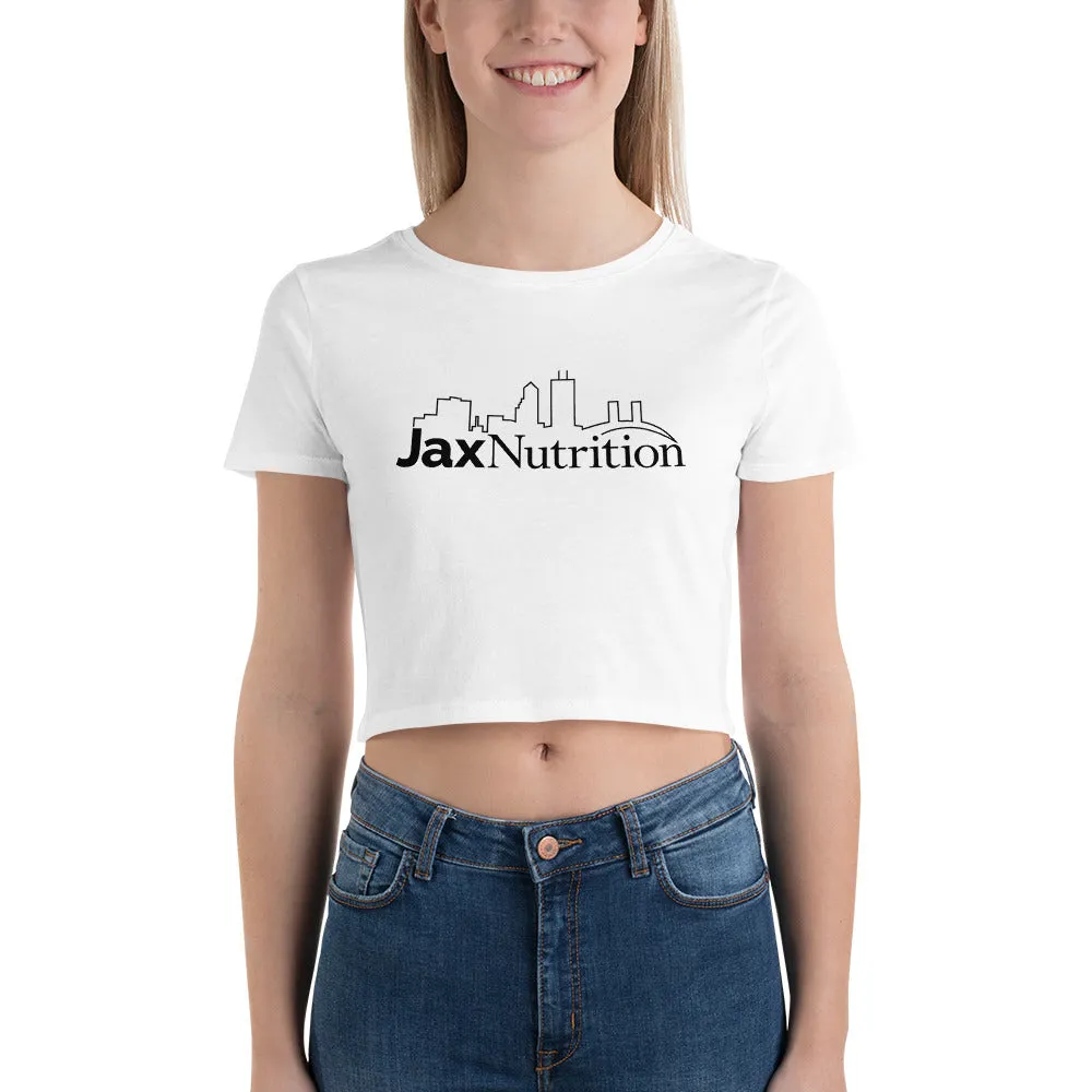 Jax Nutrition Black Logo Women's Crop Tee | Bella   Canvas 6681