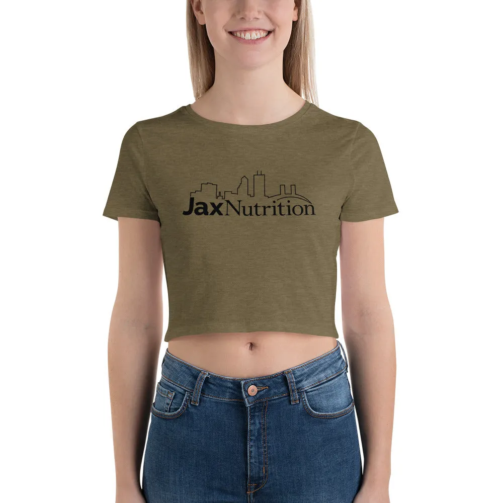 Jax Nutrition Black Logo Women's Crop Tee | Bella   Canvas 6681