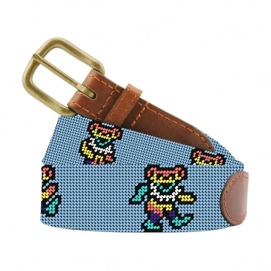 Needlepoint Belt Dancing Bears Tie Dye