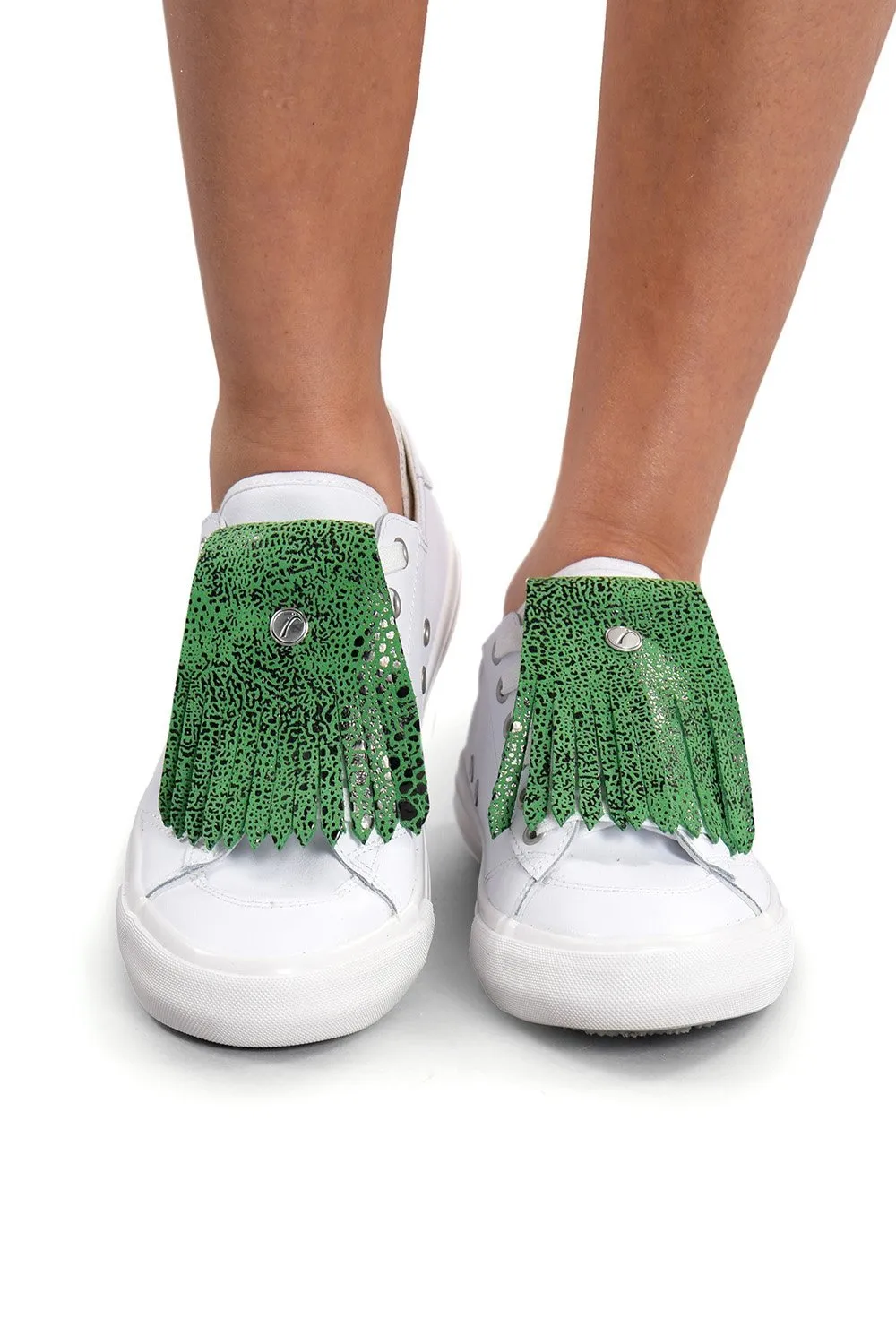 Rainforest Green Frog Fringe It - FINAL SALE