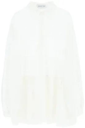 Raquel diniz broderie anglaise chemisier dress