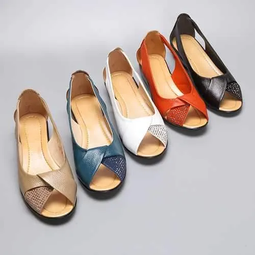 SOCOFY  Casual Leather Flats