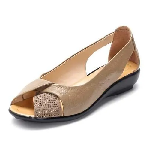 SOCOFY  Casual Leather Flats