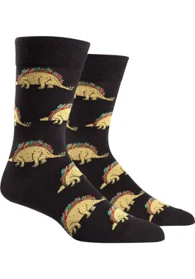 Tacosaurus [Black] | CREW SOCKS