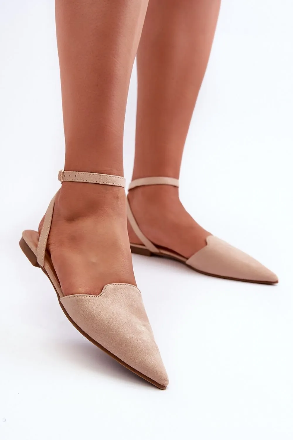 TEEK - Double Style Ankle Tie Ballet Flats