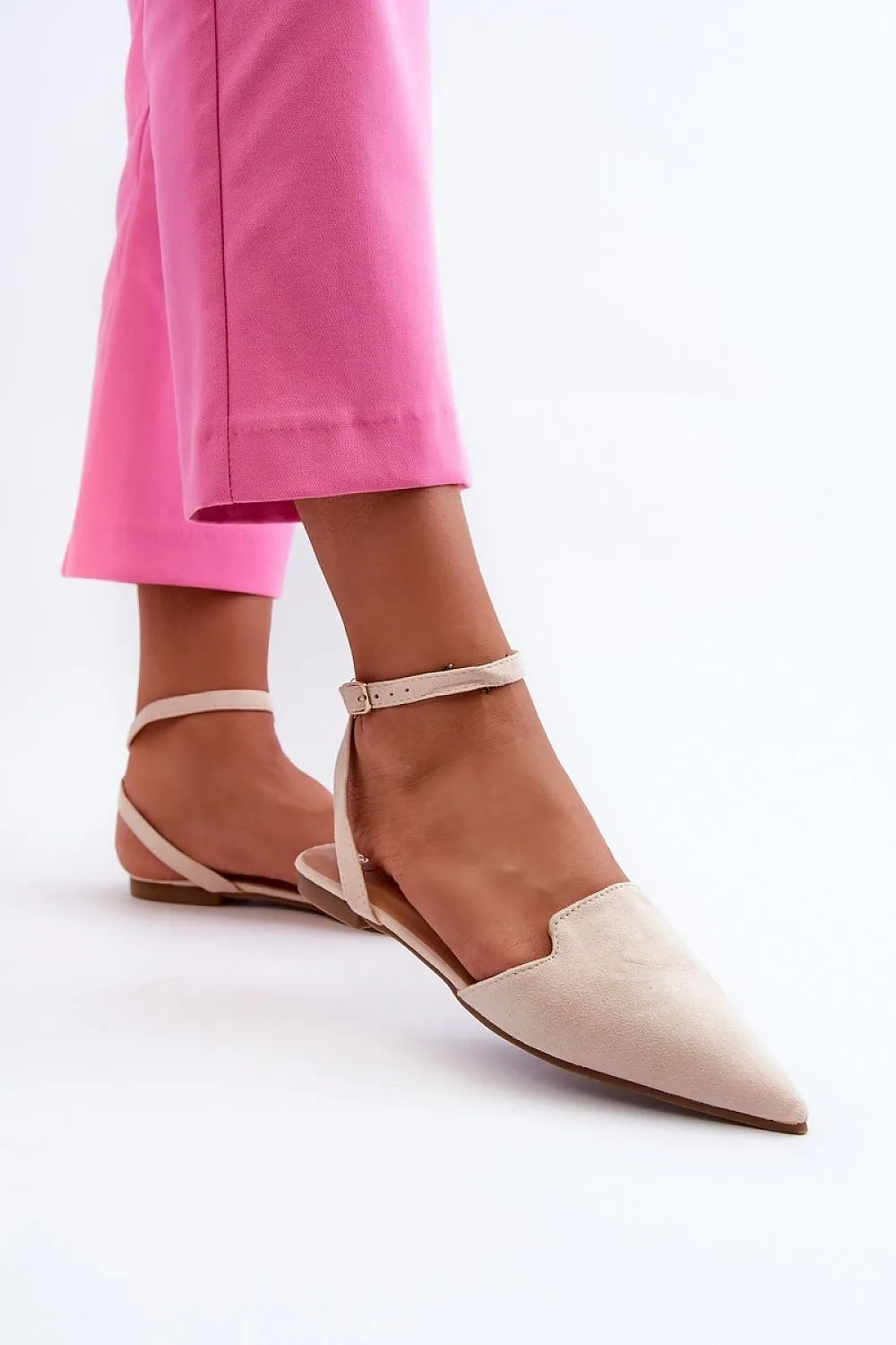 TEEK - Double Style Ankle Tie Ballet Flats