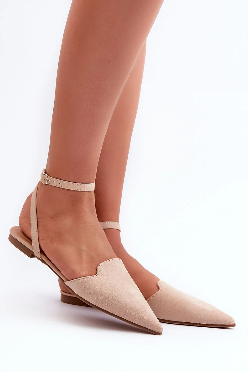 TEEK - Double Style Ankle Tie Ballet Flats