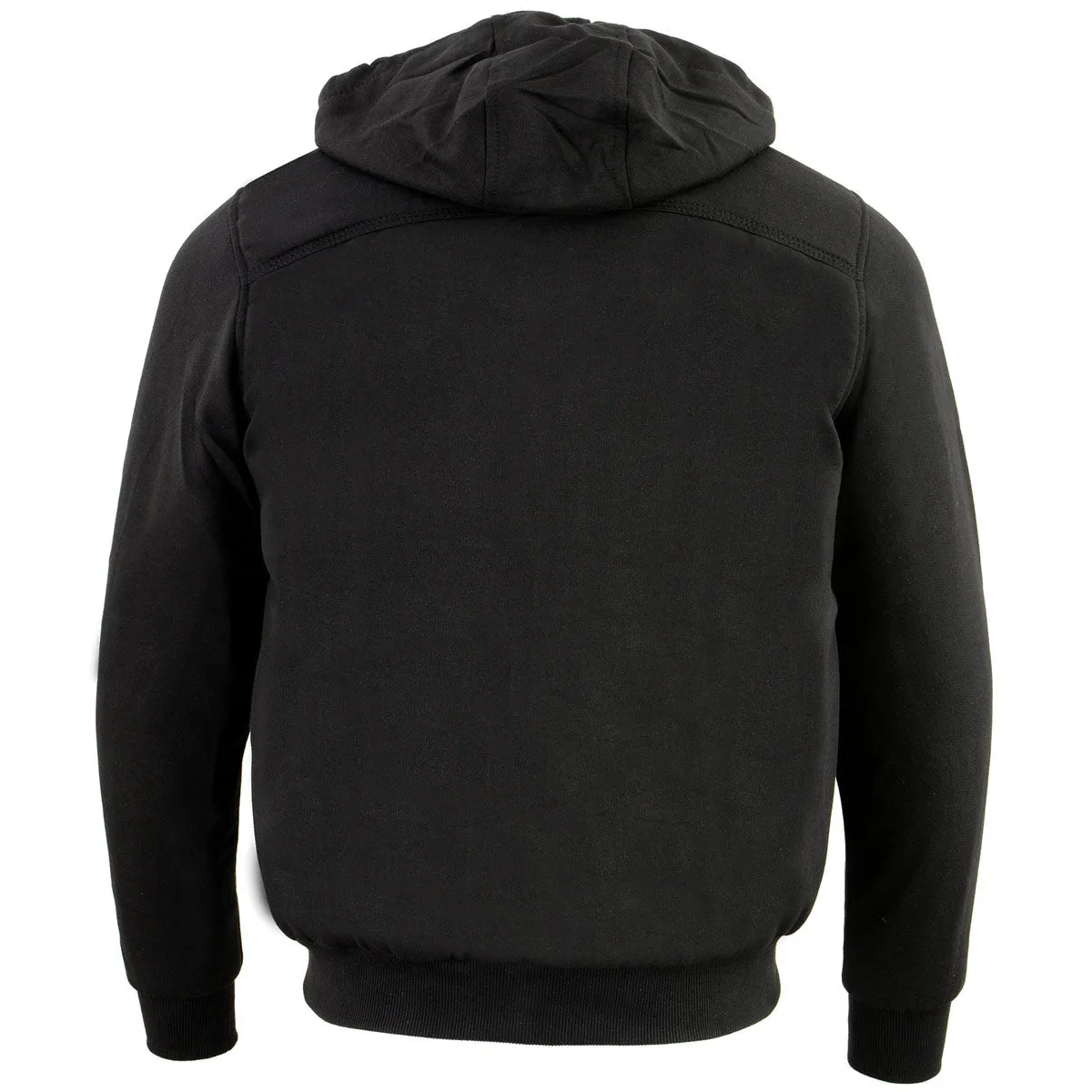 The Bikers Zone BZ2813 Men's Black Ultimate Heated Hoodie with 12V