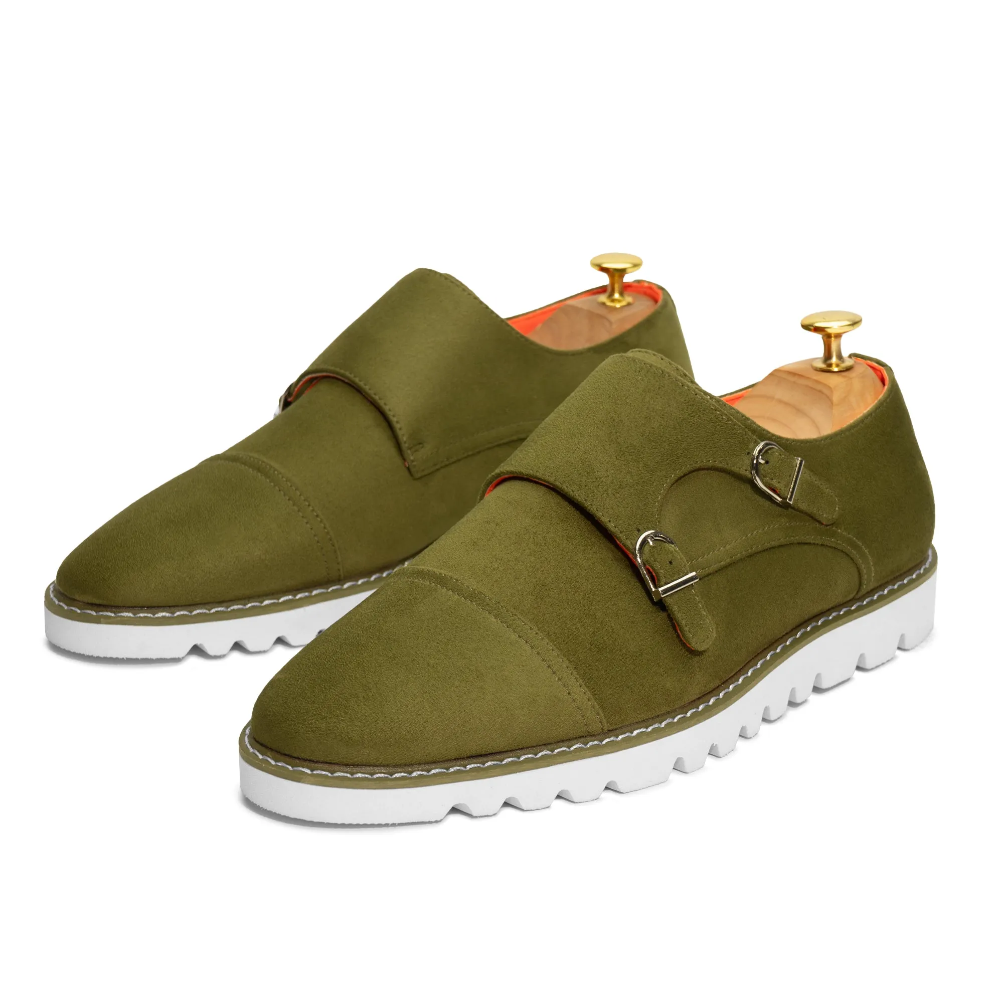 The Freshman S TAYNO Suede Double Monk Strap Oxford Sneaker