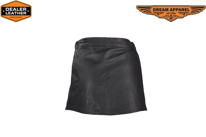 Womens Leather Shorts With Zipper On Back