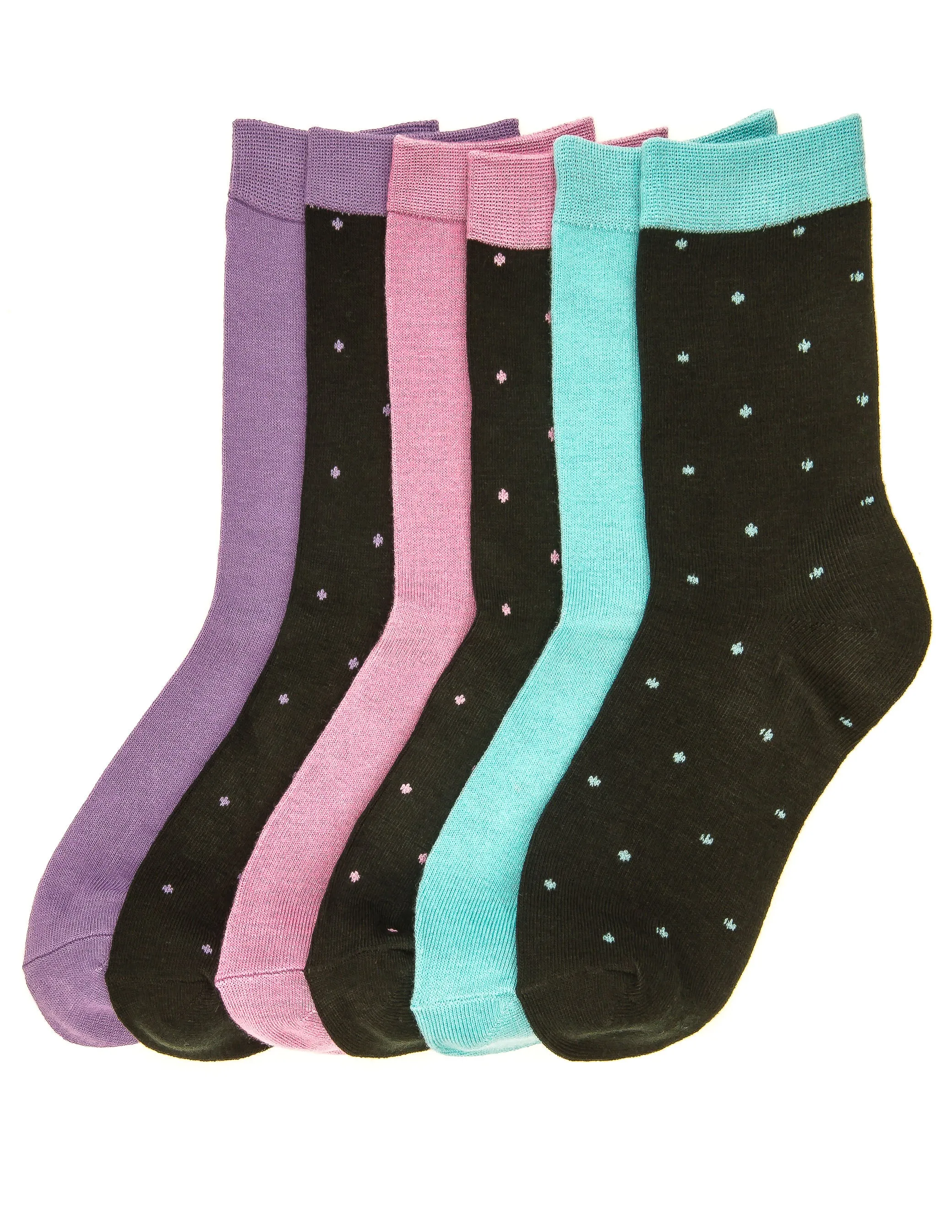 Women's Soft Premium Crew Socks - 6 Pairs