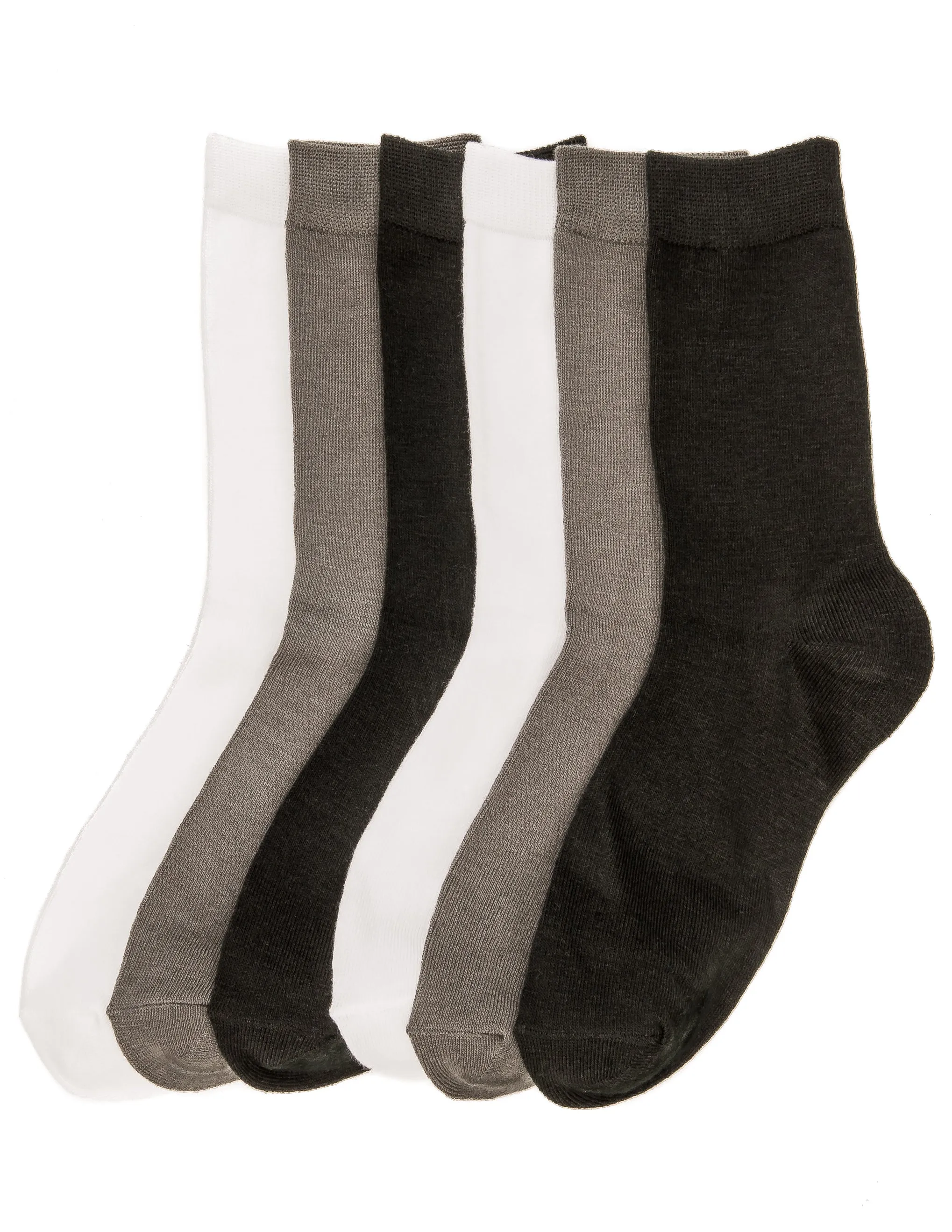 Women's Soft Premium Crew Socks - 6 Pairs