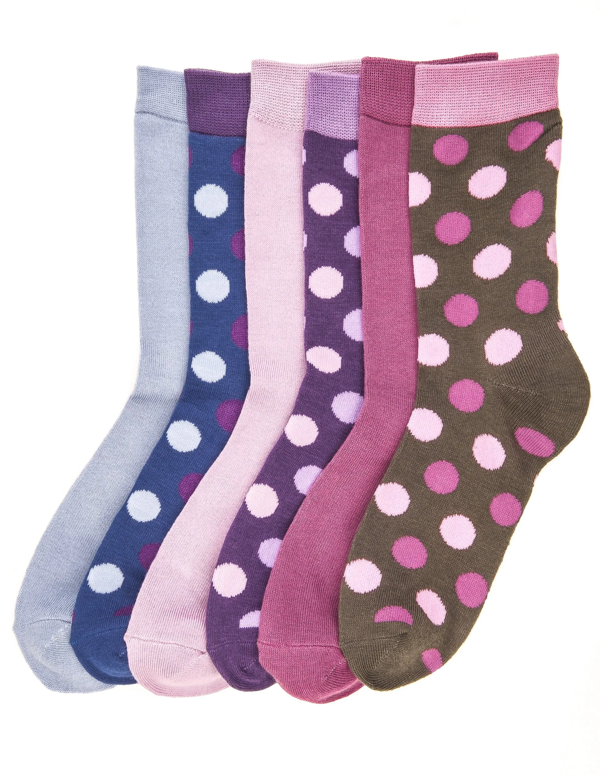 Women's Soft Premium Crew Socks - 6 Pairs