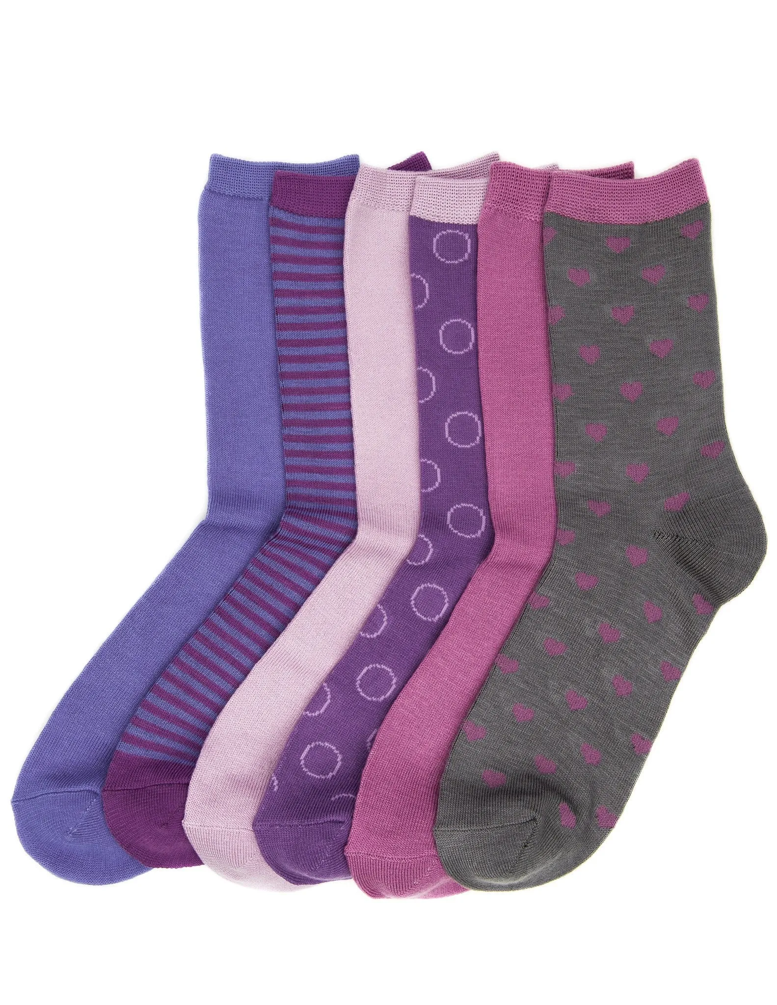 Women's Soft Premium Crew Socks - 6 Pairs