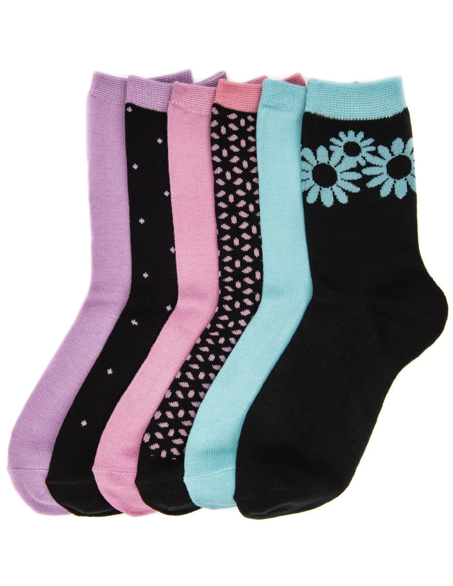 Women's Soft Premium Crew Socks - 6 Pairs