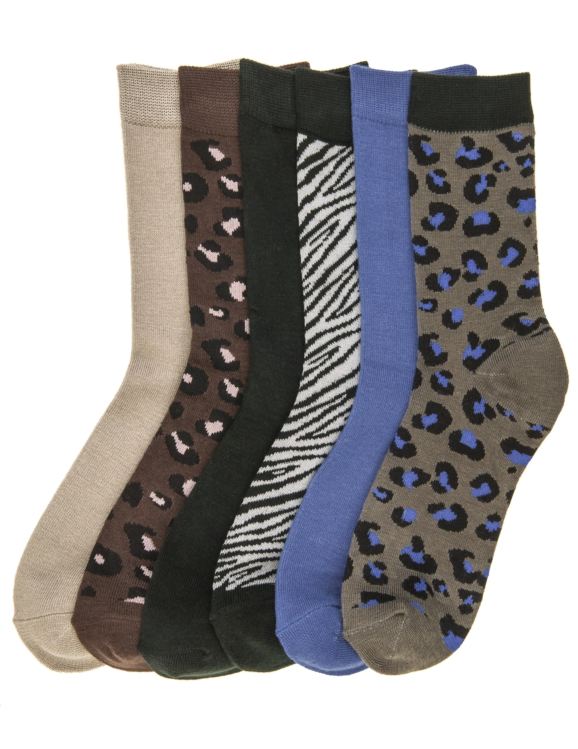 Women's Soft Premium Crew Socks - 6 Pairs