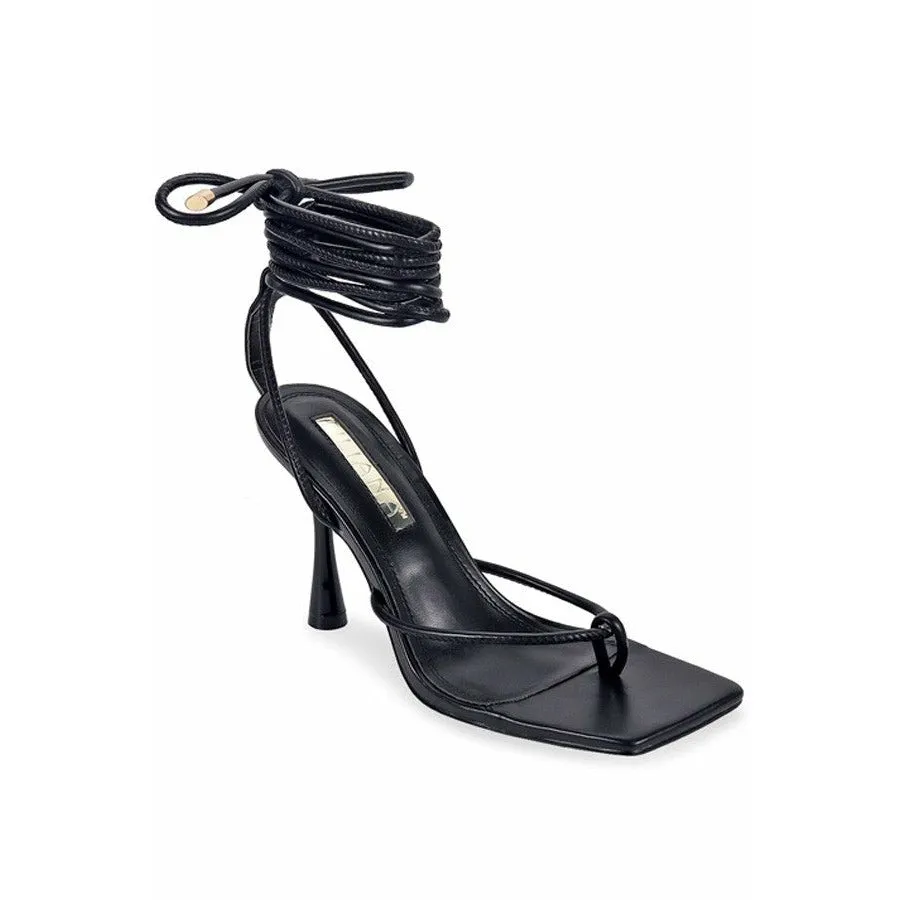 Yasmin Square Toe Heel - Black